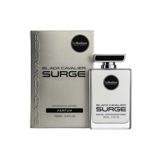LE BONHEUR BLACK CAVALIER SURGE PARFUM FOR MEN - 100 ml -Hadiyyeh