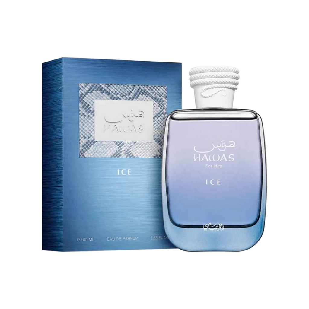 RASASI HAWAS ICE EDP FOR MEN - 100 ml -Hadiyyeh
