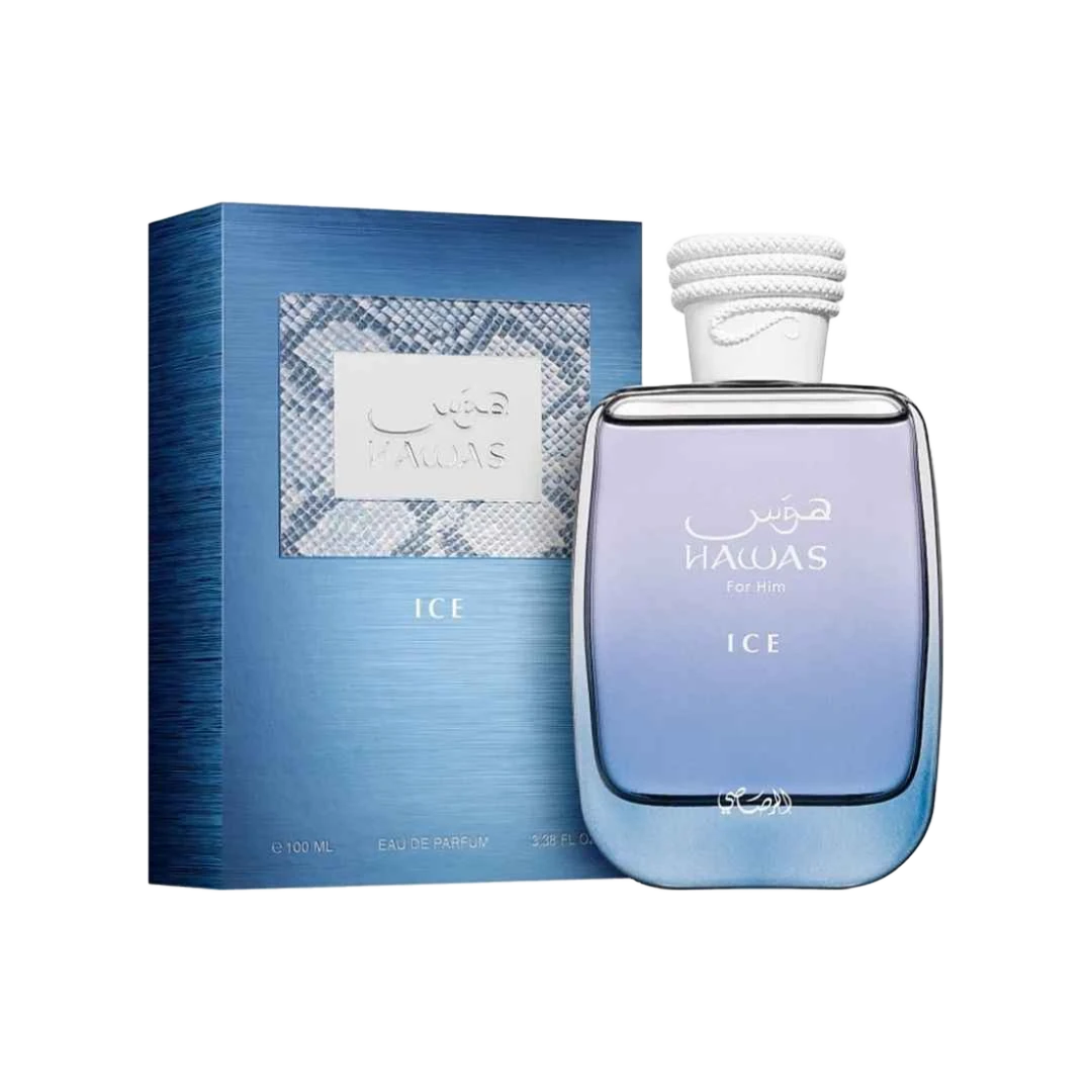 RASASI HAWAS ICE EDP FOR MEN - 100 ml -Hadiyyeh