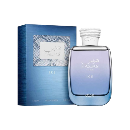 RASASI HAWAS ICE EDP FOR MEN - 100 ml -Hadiyyeh
