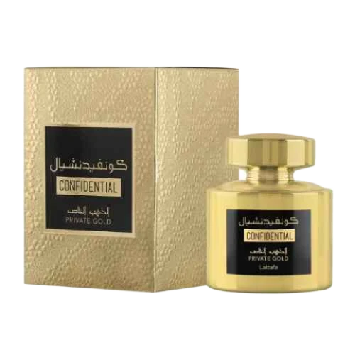 LATTAFA CONFIDENTIAL PRIVATE GOLD EDP UNISEX - 100 ml -Hadiyyeh