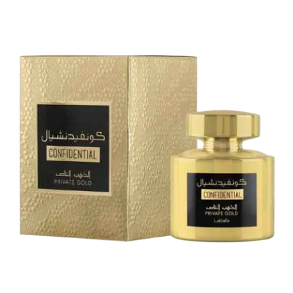 LATTAFA CONFIDENTIAL PRIVATE GOLD EDP UNISEX - 100 ml -Hadiyyeh