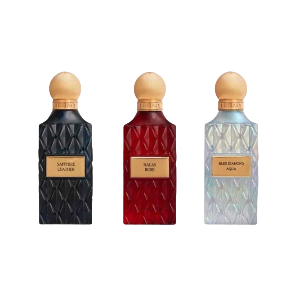 IBRAQ DIAMOND BLUE BOX SET EDP UNISEX - 3 x 75 ml -Hadiyyeh