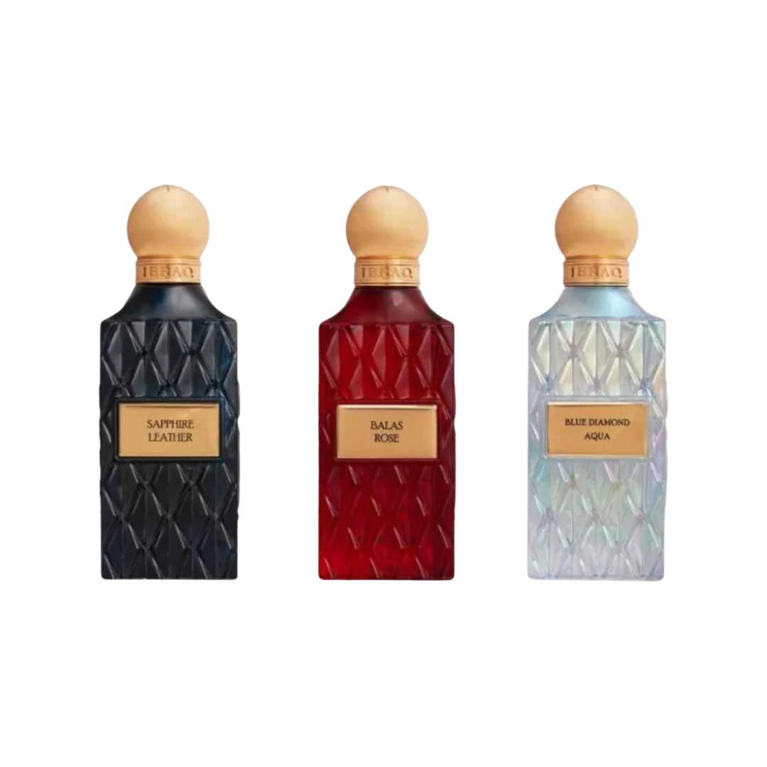 IBRAQ DIAMOND BLUE BOX SET EDP UNISEX - 3 x 75 ml -Hadiyyeh