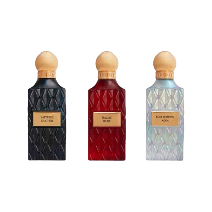 IBRAQ DIAMOND BLUE BOX SET EDP UNISEX - 3 x 75 ml -Hadiyyeh