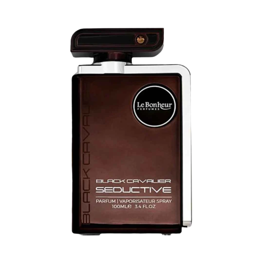 LE BONHEUR BLACK CAVALIER SEDUCTIVE PARFUM FOR MEN - 100 ml -Hadiyyeh