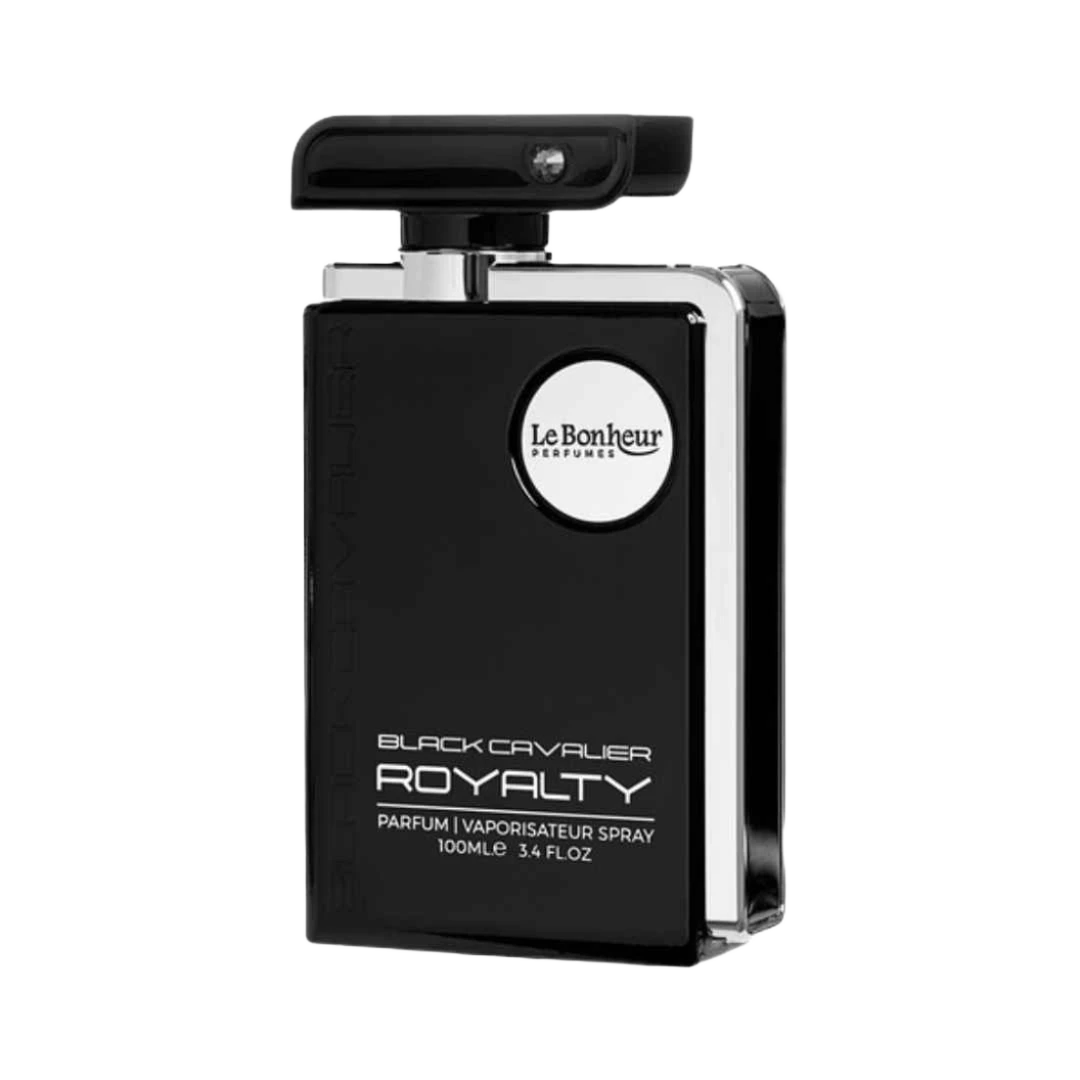 LE BONHEUR BLACK CAVALIER ROYALTY PARFUM FOR MEN - 100 ml -Hadiyyeh