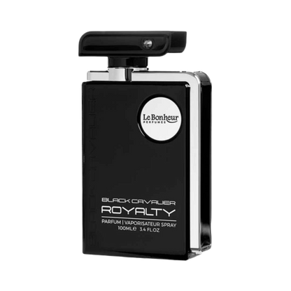 LE BONHEUR BLACK CAVALIER ROYALTY PARFUM FOR MEN - 100 ml -Hadiyyeh