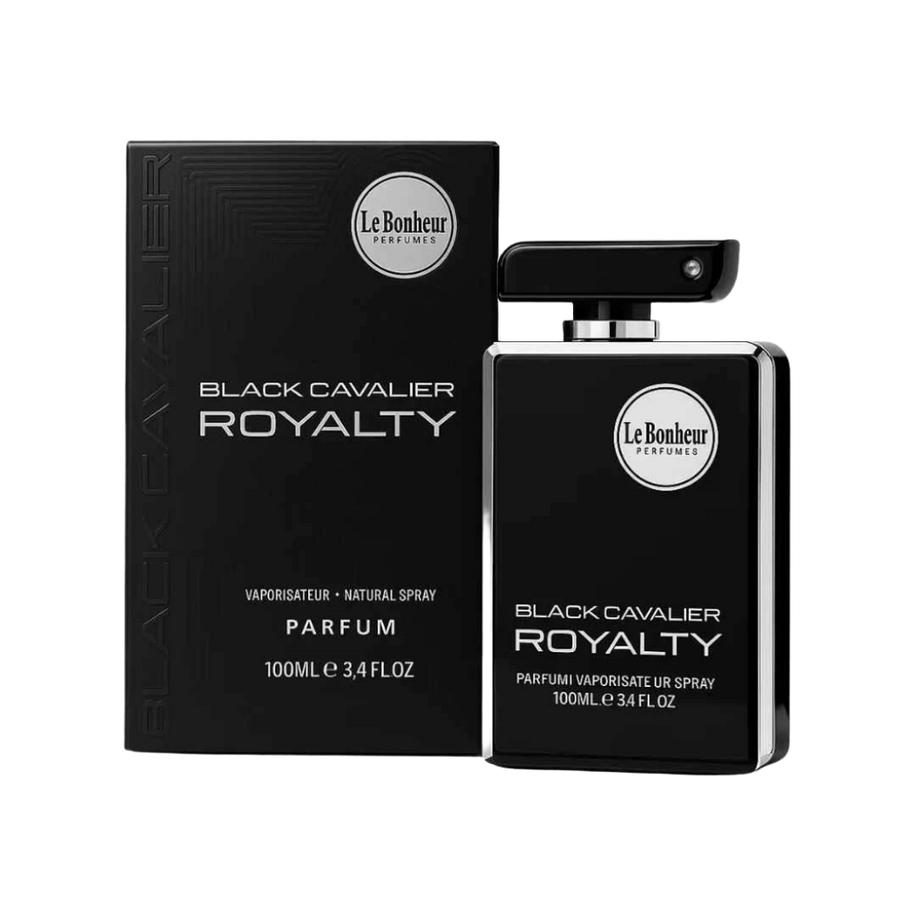LE BONHEUR BLACK CAVALIER ROYALTY PARFUM FOR MEN - 100 ml -Hadiyyeh