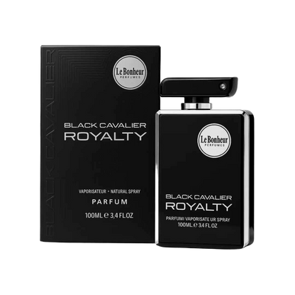 LE BONHEUR BLACK CAVALIER ROYALTY PARFUM FOR MEN - 100 ml -Hadiyyeh
