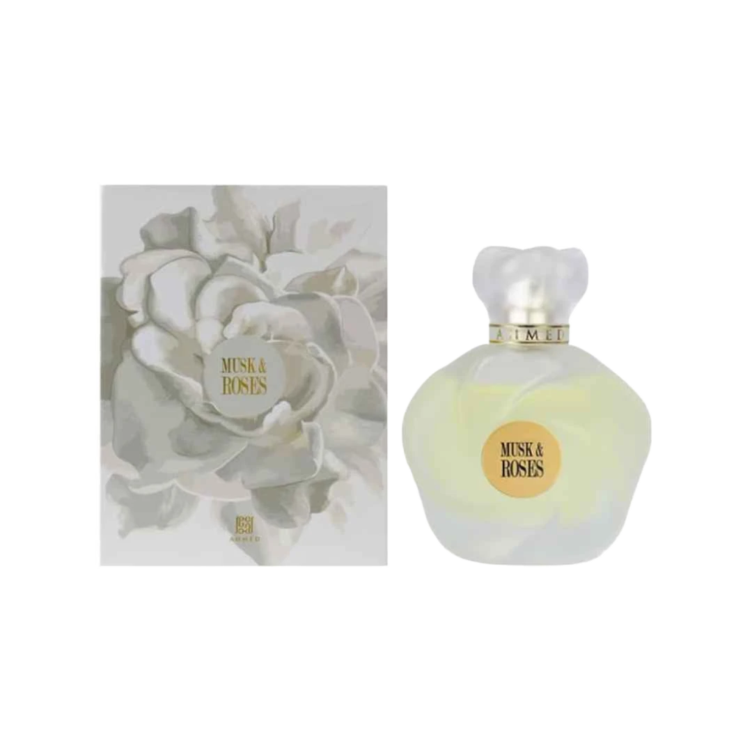 AHMED AL MAGHRIBI MUSK & ROSES EDP FOR WOMEN - 75 ml -Hadiyyeh