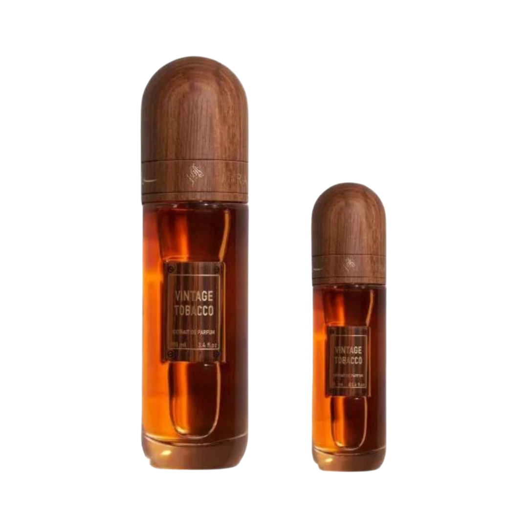 IBRAQ VINTAGE TOBACCO SET EDP FOR MEN - 100 ml + 10 ml -Hadiyyeh