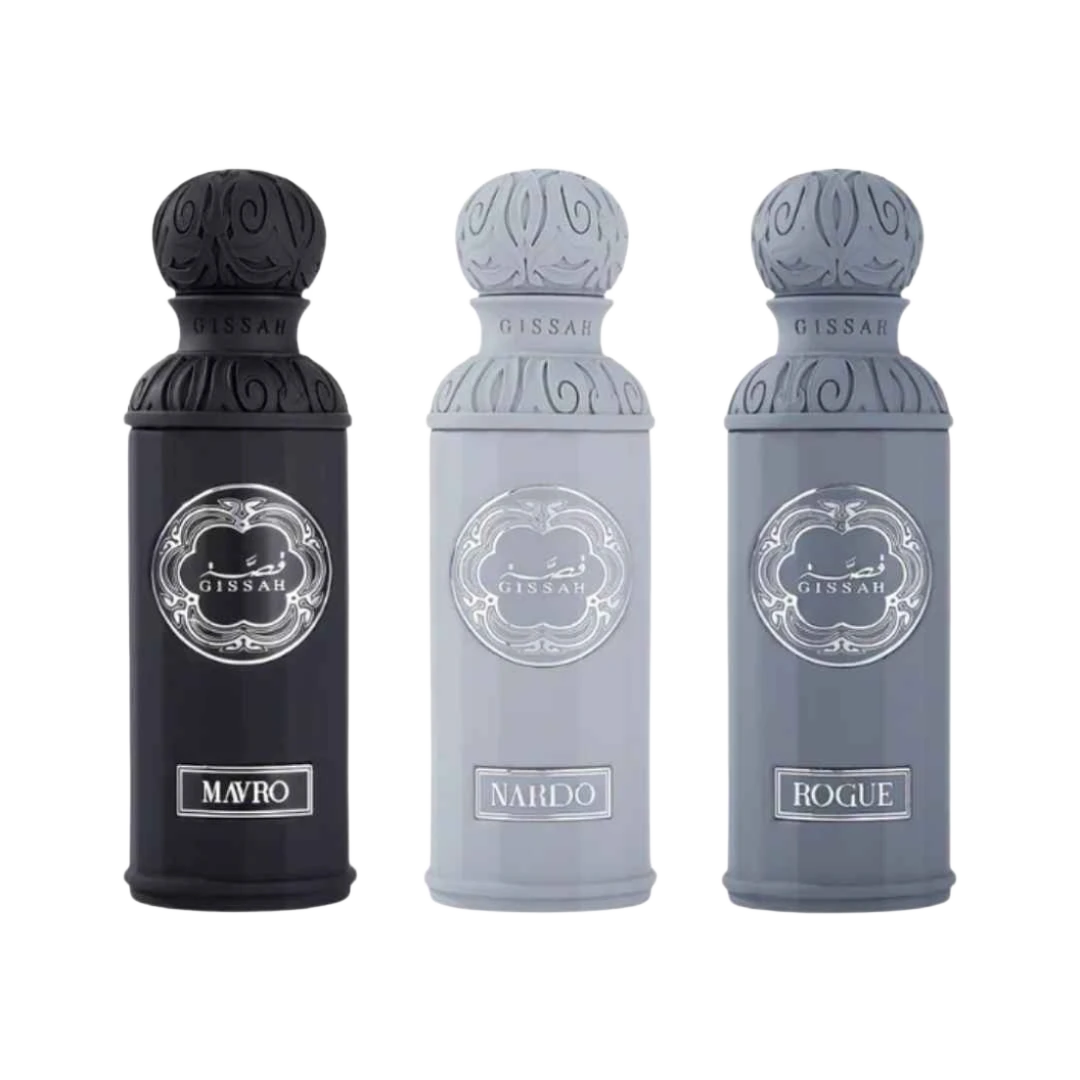 GISSAH GRAPHITE SET EDP FOR MEN - 3 x 50ml -Hadiyyeh