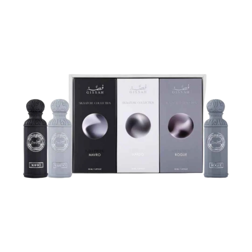 GISSAH GRAPHITE SET EDP FOR MEN - 3 x 50ml -Hadiyyeh
