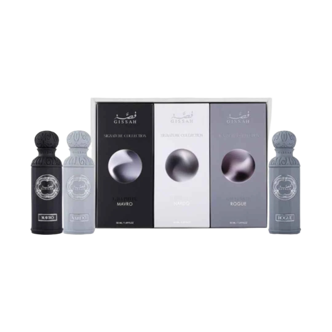 GISSAH GRAPHITE SET EDP FOR MEN - 3 x 50ml -Hadiyyeh