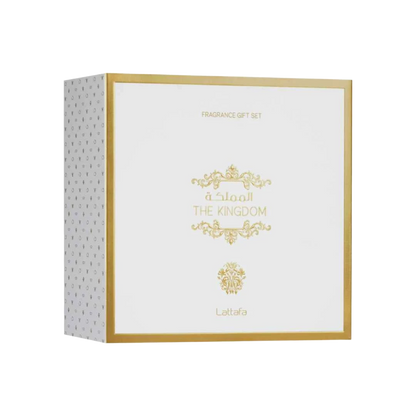 LATTAFA THE KINGDOM GIFT SET FOR MEN - 100 ml + 100 ml + 12 ml -Hadiyyeh