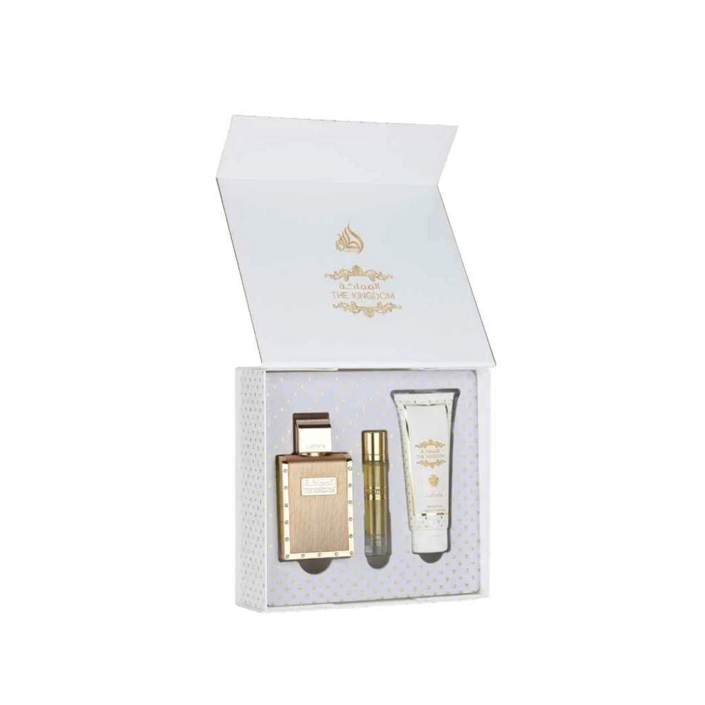 LATTAFA THE KINGDOM GIFT SET FOR MEN - 100 ml + 100 ml + 12 ml -Hadiyyeh