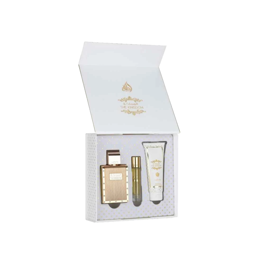 LATTAFA THE KINGDOM GIFT SET FOR MEN - 100 ml + 100 ml + 12 ml -Hadiyyeh