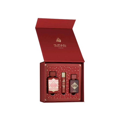 LATTAFA BADE'E AL OUD SUBLIME GIFT SET FOR WOMEN - 100 ml + 50 ml + 12 ml -Hadiyyeh