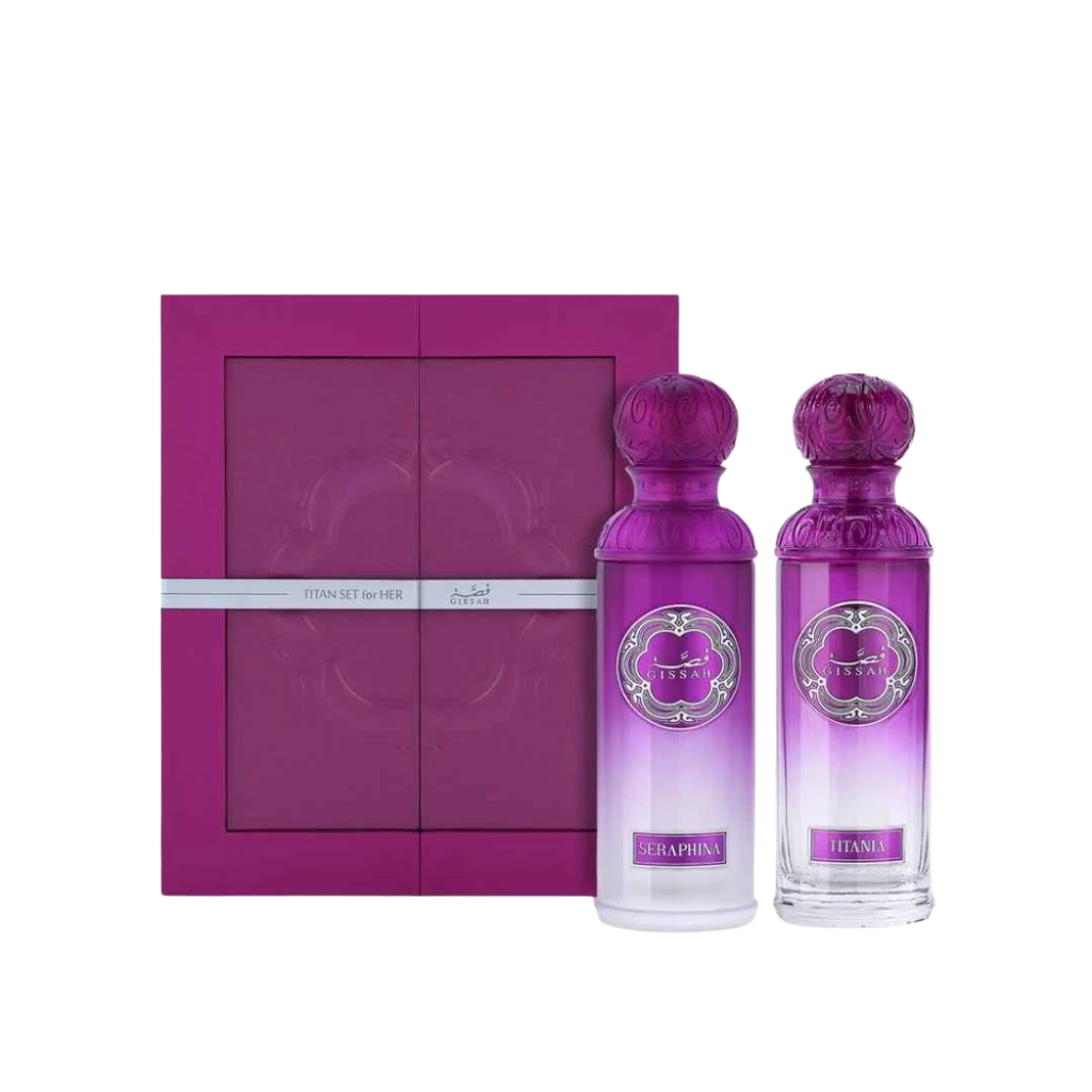GISSAH TITAN SET EDP FOR WOMEN - 2 x 90 ml -Hadiyyeh