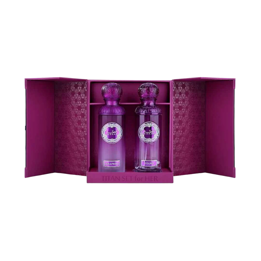 GISSAH TITAN SET EDP FOR WOMEN - 2 x 90 ml -Hadiyyeh